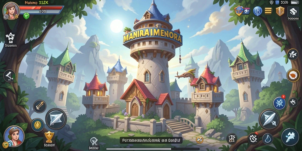 Tampilan gameplay menegangkan dalam 33ZK dengan strategi Tower Defense.