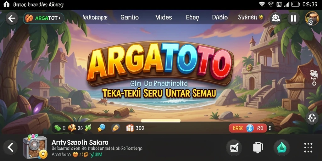 Screenshot ARGATOTO menampilkan gameplay Puzzle yang seru dan menantang.