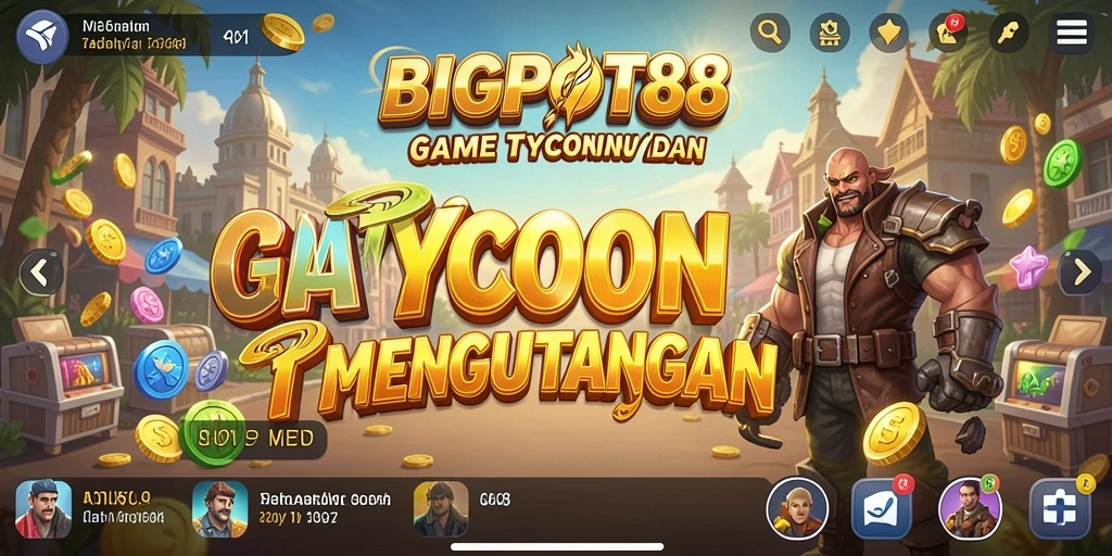 Tampilan menarik dari gameplay Tycoon BIGPOT88 yang penuh strategi.