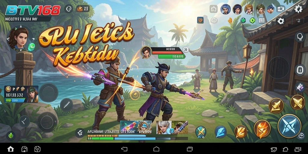 Screenshot utama BTV168 menampilkan antarmuka aplikasi Utility yang intuitif.