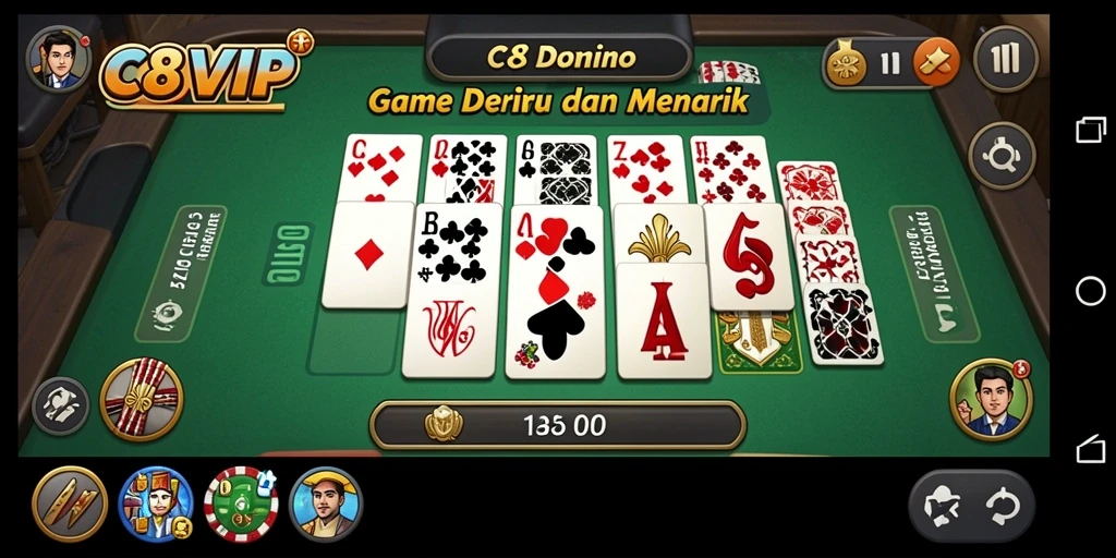 Tampilan gameplay seru dan menegangkan dalam C8VIP.