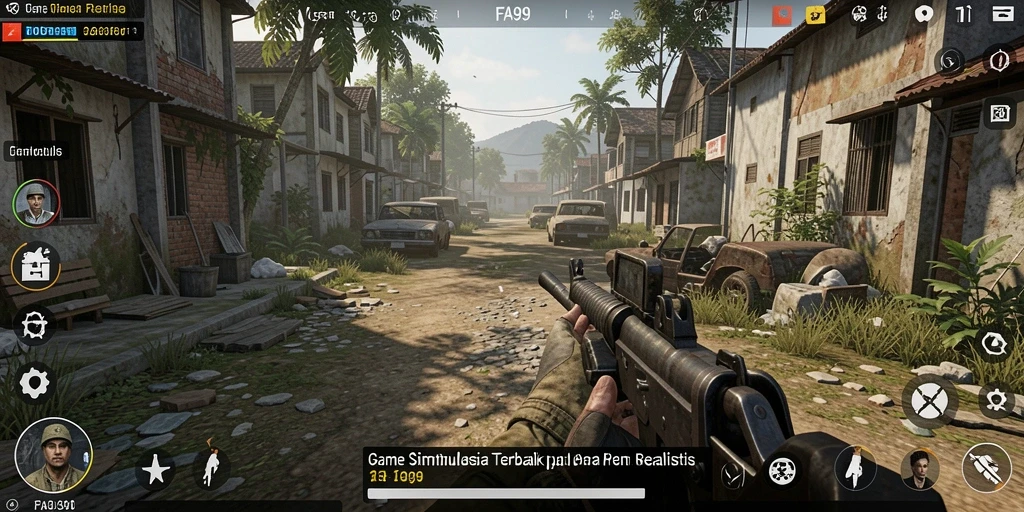 Tampilan gameplay FA99 yang menarik dan realistis.