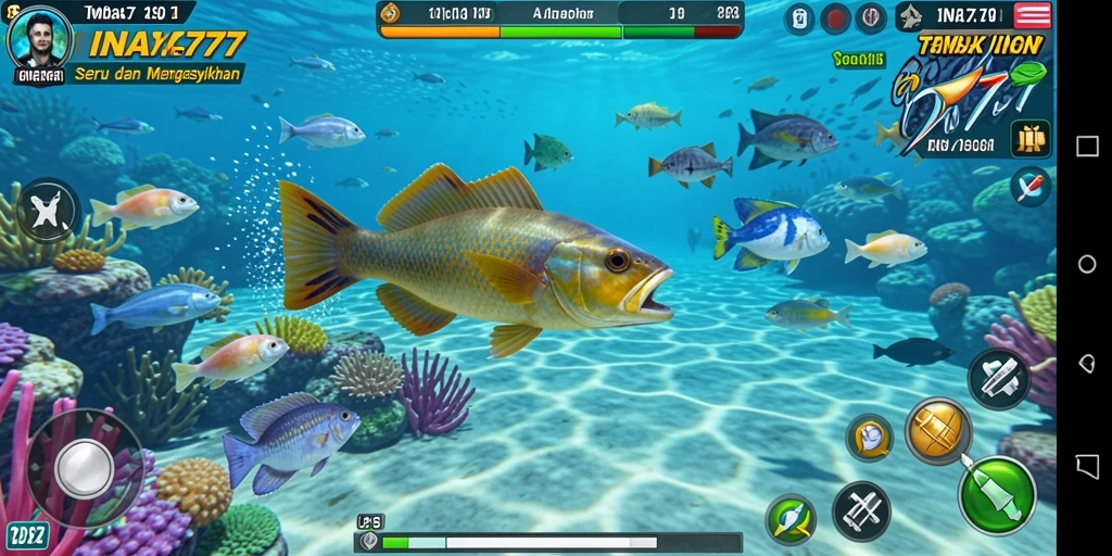 Gameplay menembak ikan yang seru dan mengasyikkan di INA777.