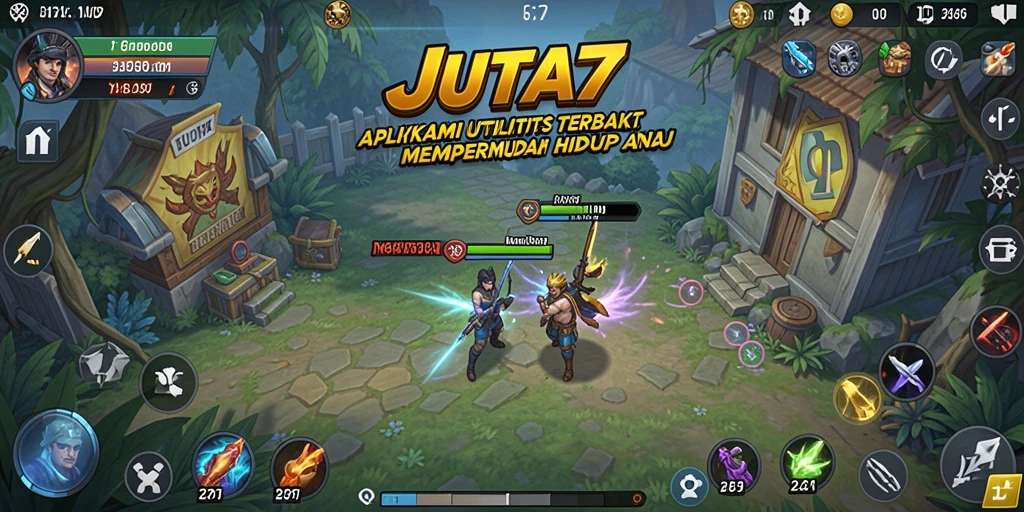 Screenshot utama JUTA7 menampilkan antarmuka aplikasi yang ramah pengguna dan fitur utilitas.