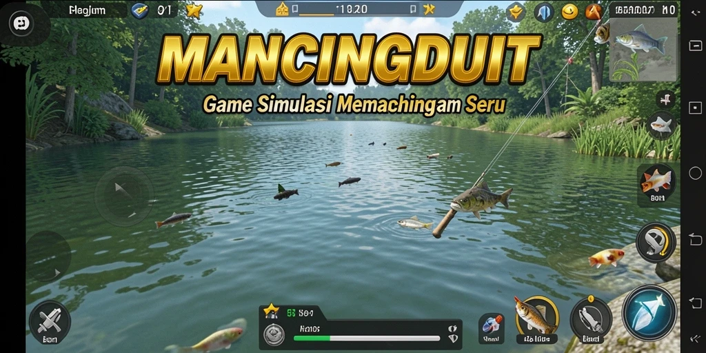 Tampilan gameplay realistik MANCINGDUIT yang menarik.